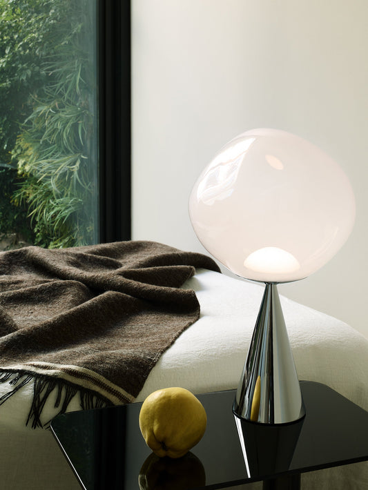 Melt Cone Fat Table Opal/Silver LED UN USA