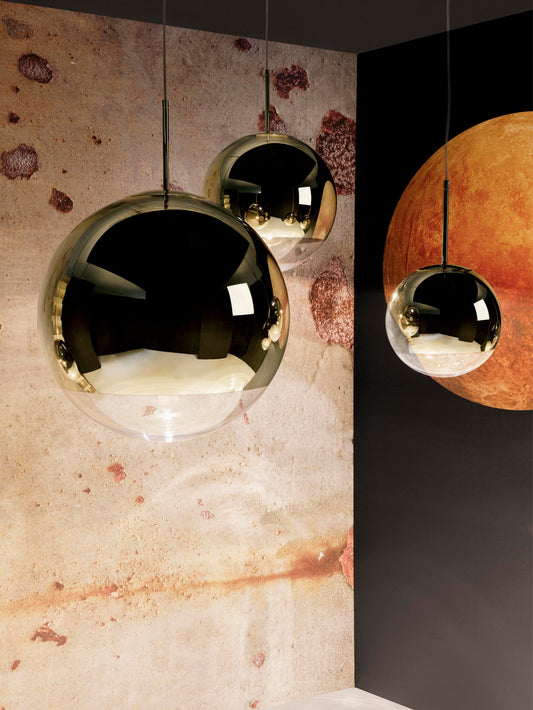 Mirror Ball Pendant 50cm Gold LED CB-CCC