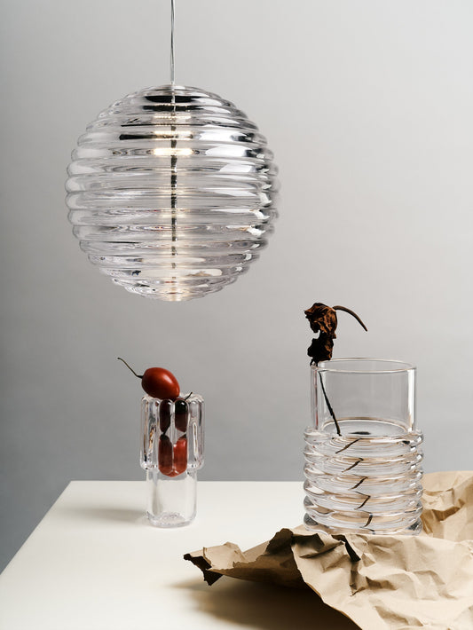Press Pendant Sphere Clear 2700K LED CB-CCC