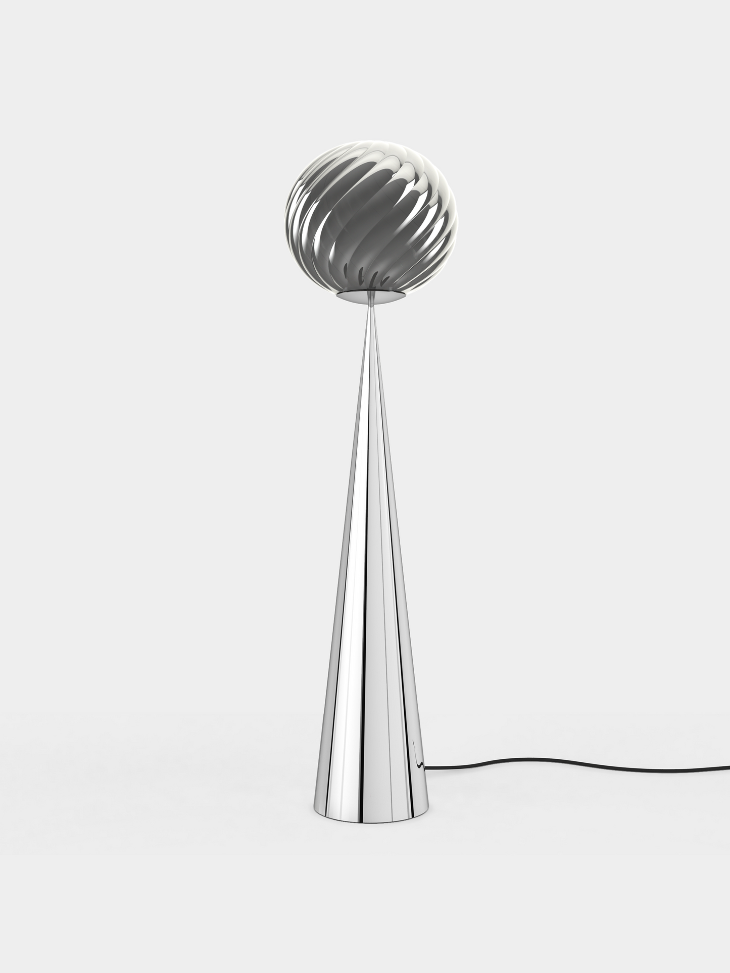 Whirl Cone Fat Floor Silver/Silver LED UN