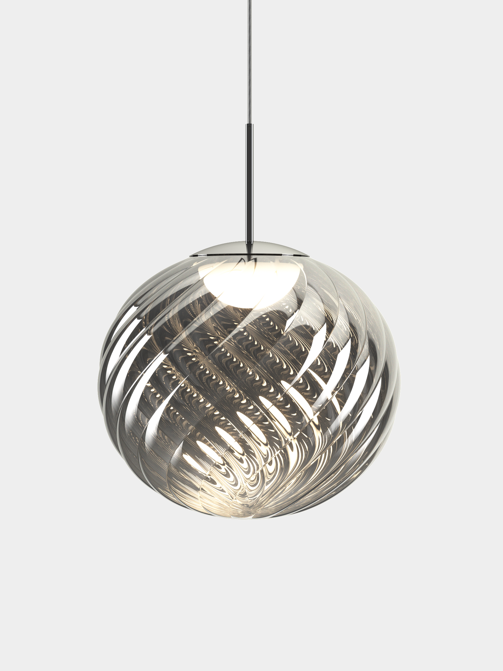 Whirl Pendant 45cm Silver LED CB-CCC LED / Large / Silver