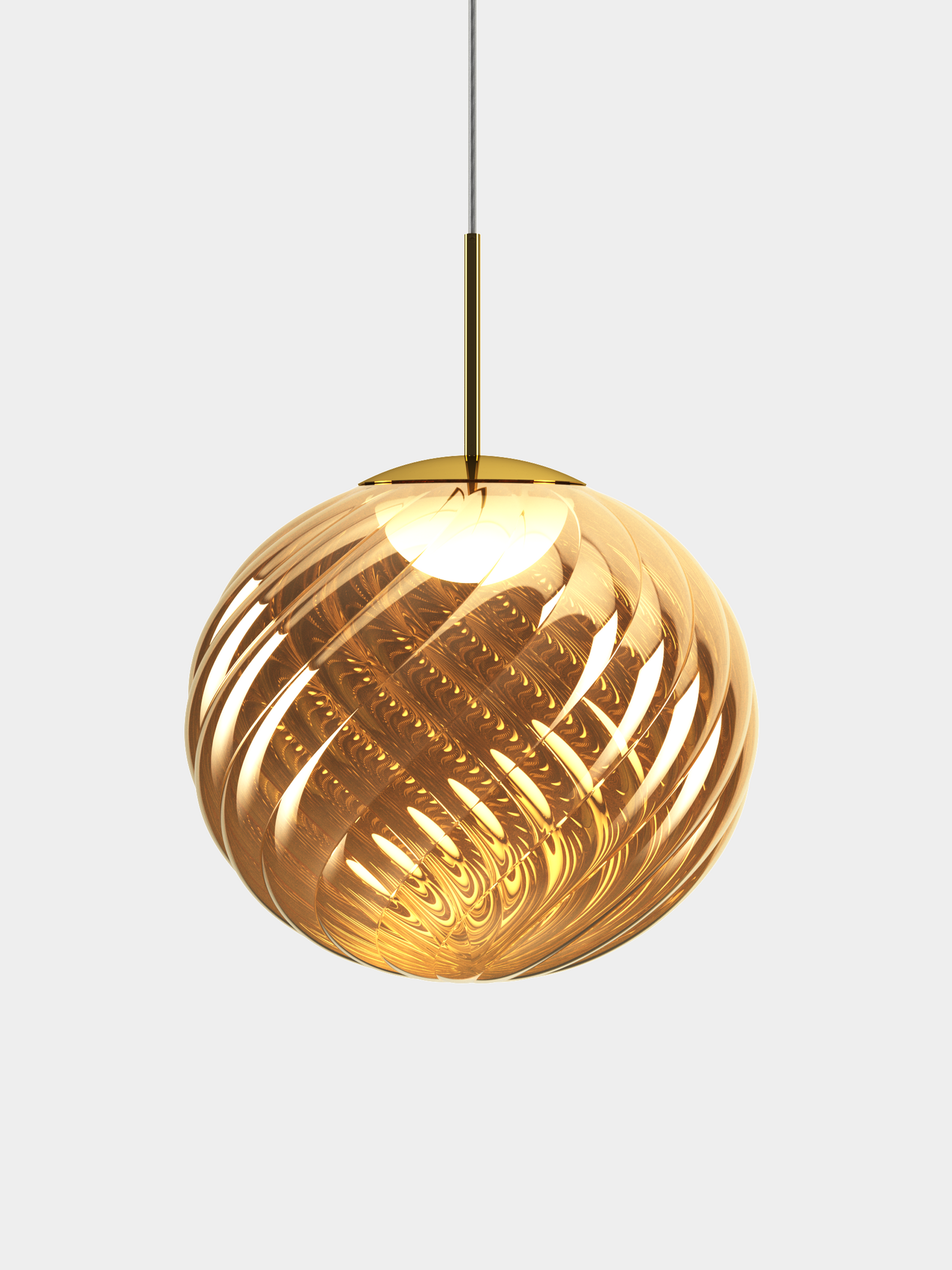 Whirl Pendant 45cm Gold LED CB-CCC LED / Large / Gold