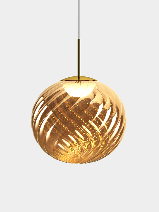 Whirl Pendant 45cm Gold LED CB-CCC LED / Large / Gold