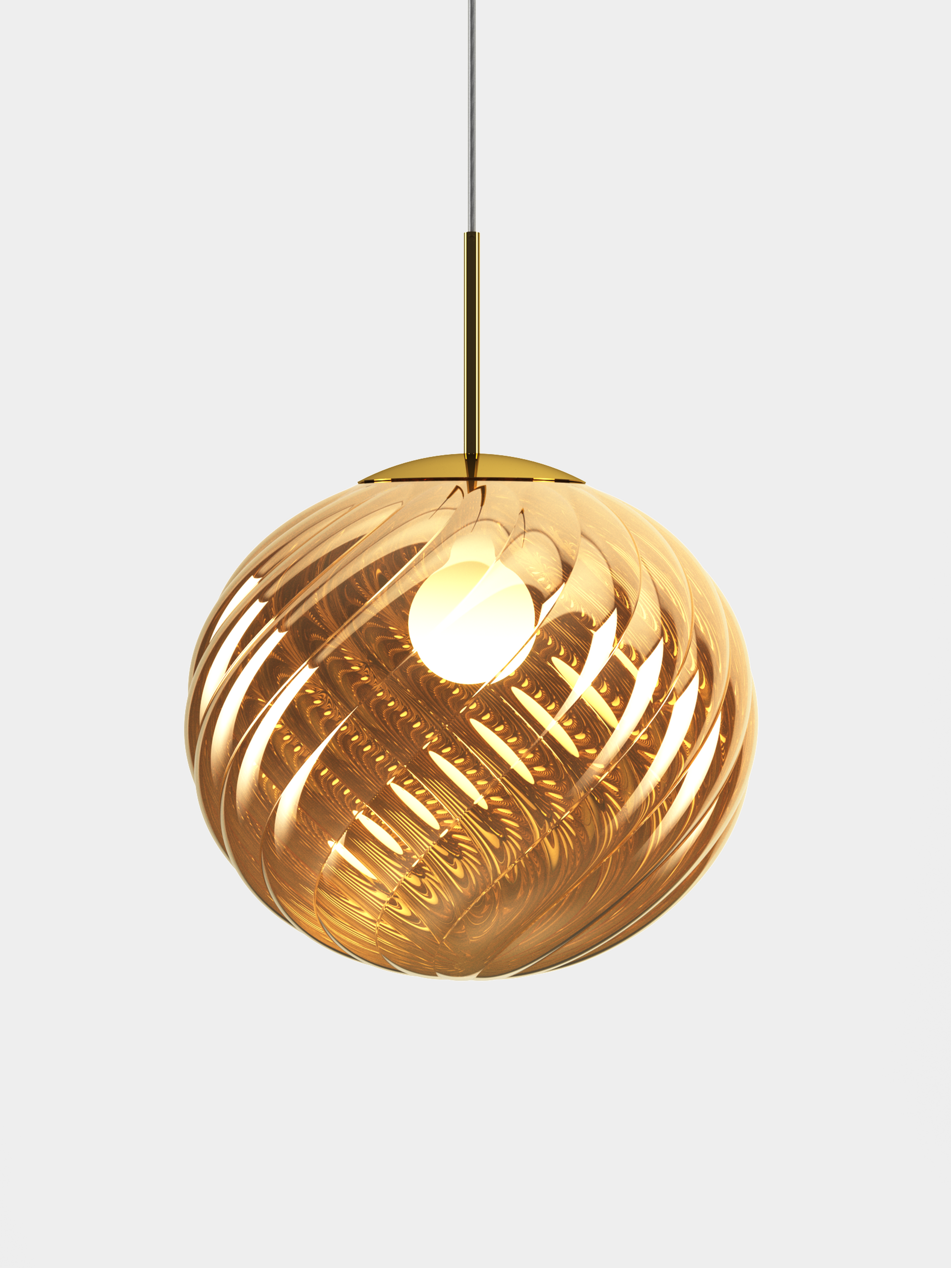 Whirl Pendant 45cm Gold CB-CCC LED / Large / Gold