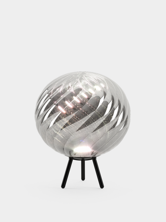 Whirl Portable Floor/Hanging Silver Dichroic LEDUN