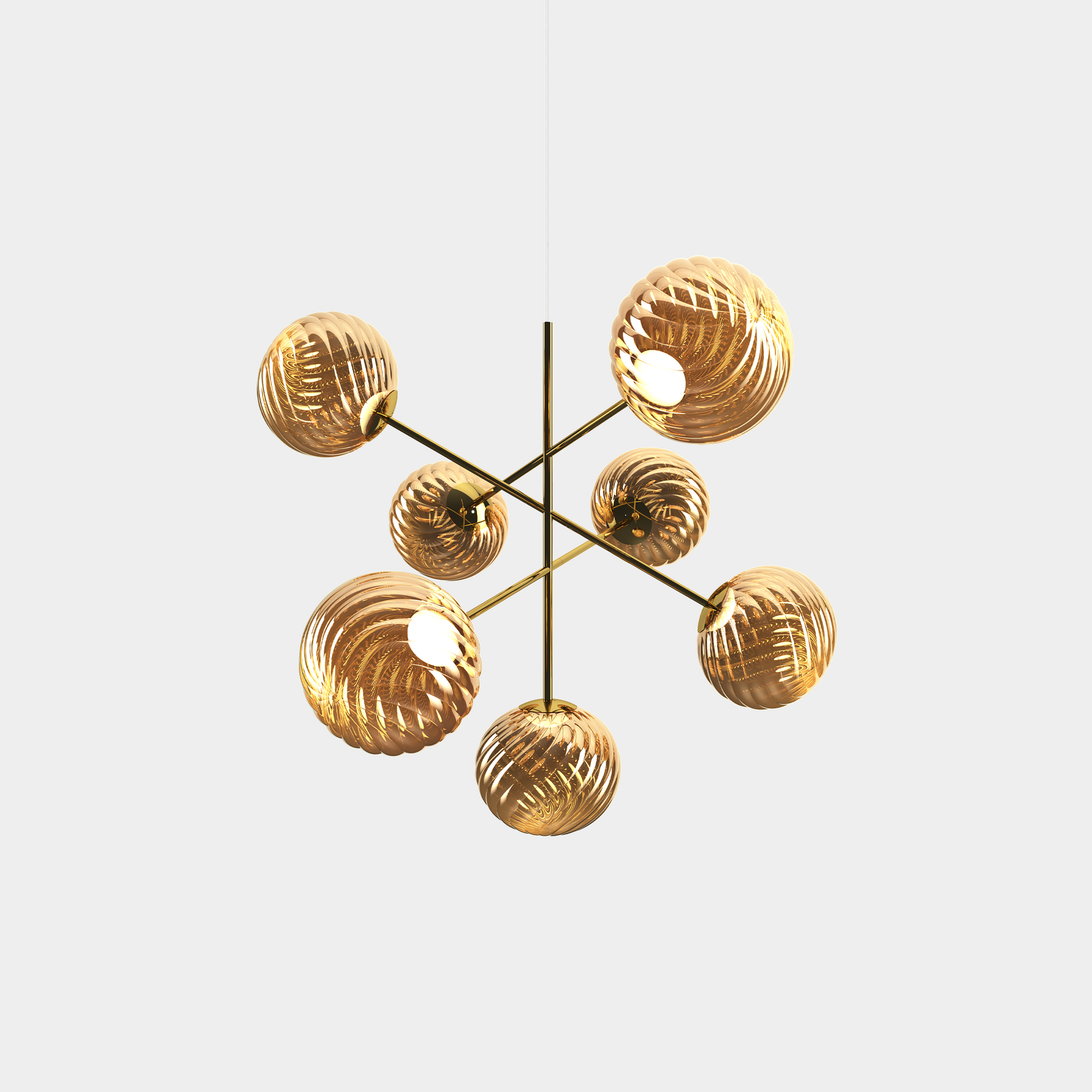 Whirl Chandelier Large Gold LED CB (EU WHC02GO-CEUM4)