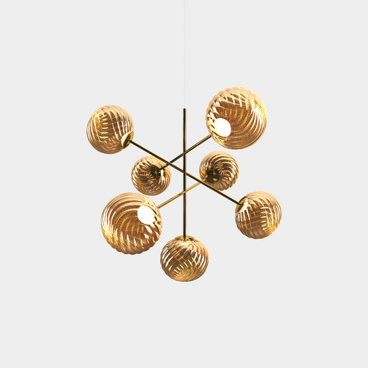 Whirl Chandelier Large Gold LED CB (EU WHC02GO-CEUM4)