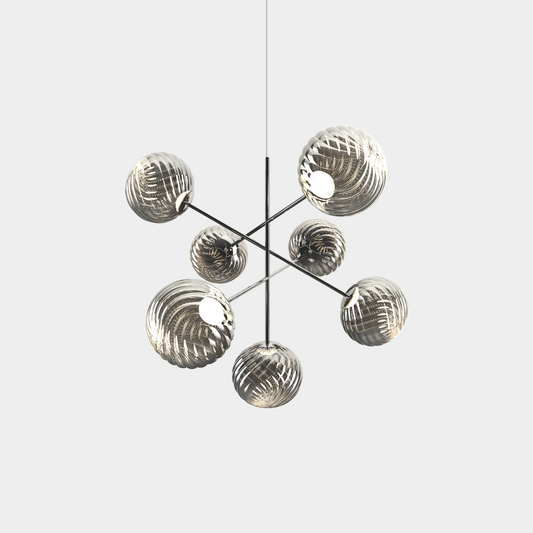 Whirl Chandelier Large Silver LED CB (EU WHC02CH-CEUM4)