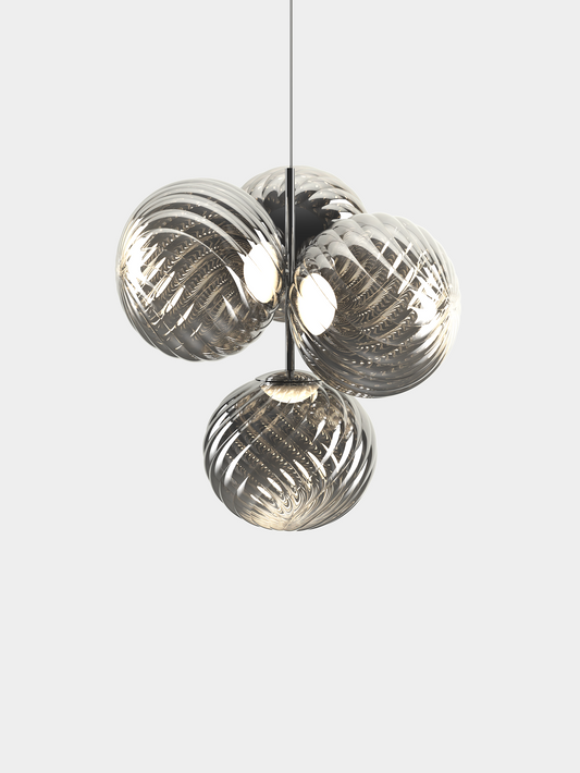 Whirl Chandelier Small Silver LED CB (EU WHC01CH-CEUM4)