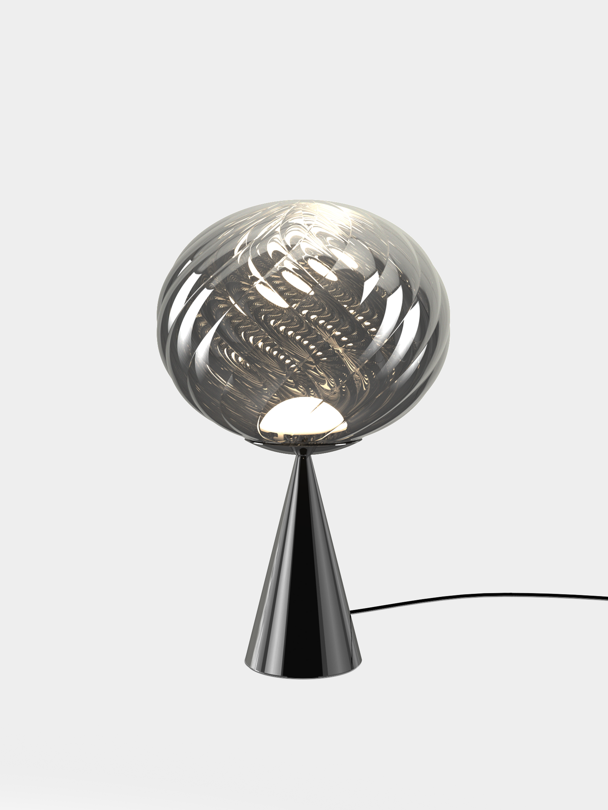 Whirl Cone Fat Table Silver/Silver LED UN (USA WHS01CH-TUN02M2)