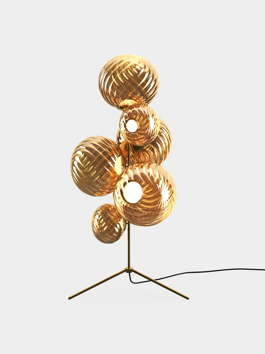 Whirl Floor Chandelier Gold LED UN (USA WHSC01GO-FUN01M1)
