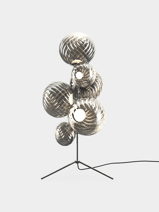 Whirl Floor Chandelier Silver LED UN (USA WHSC01CH-FUN01M1)