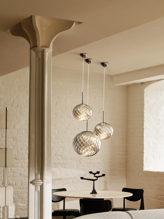 Whirl Pendant 30cm Silver LED CB-CCC