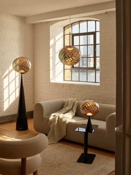 Whirl Pendant 30cm Gold LED CB-CCC
