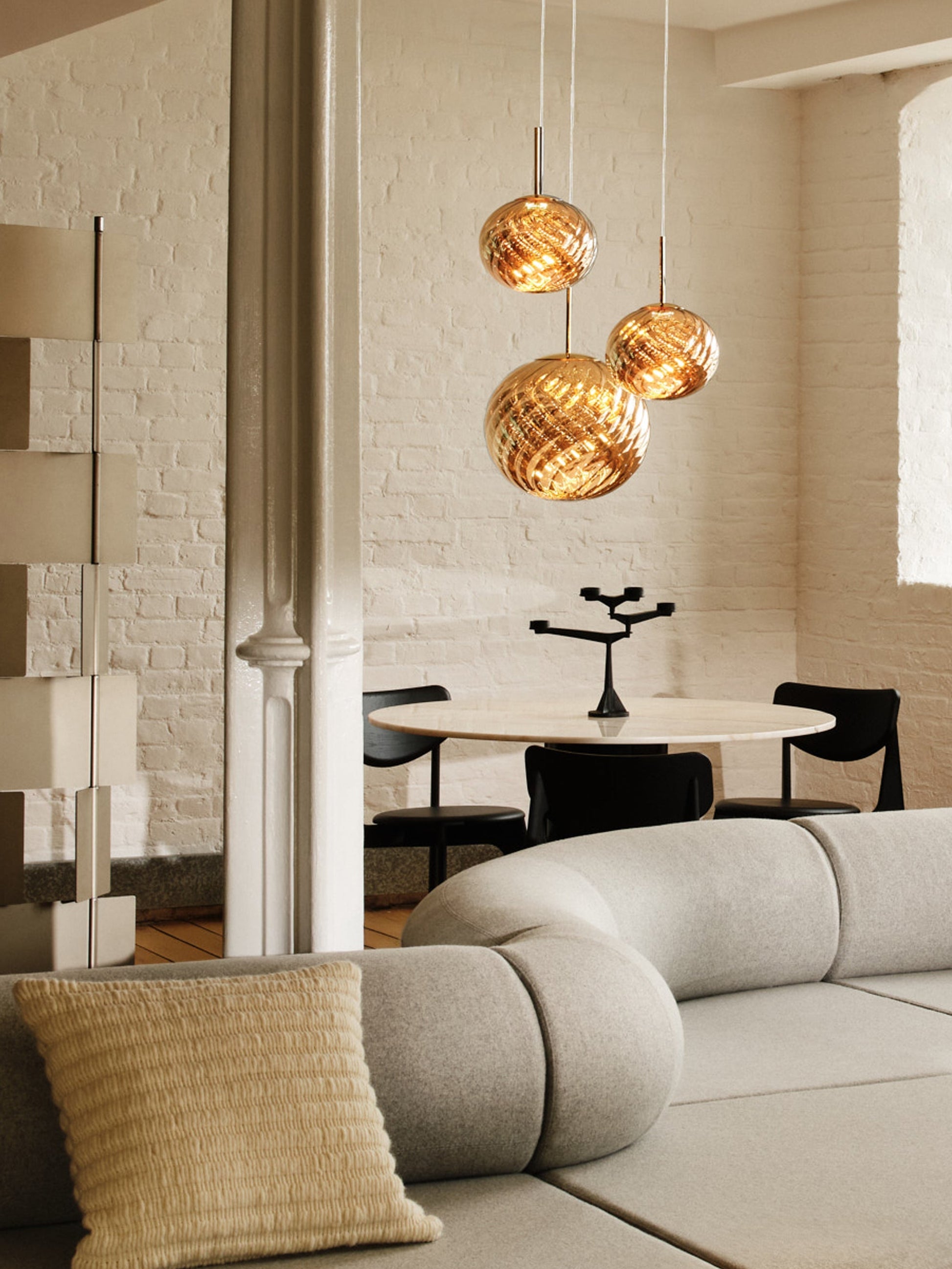 Whirl Pendant System Trio Round Gold LED (EU WLPS01GO-PEUM5)