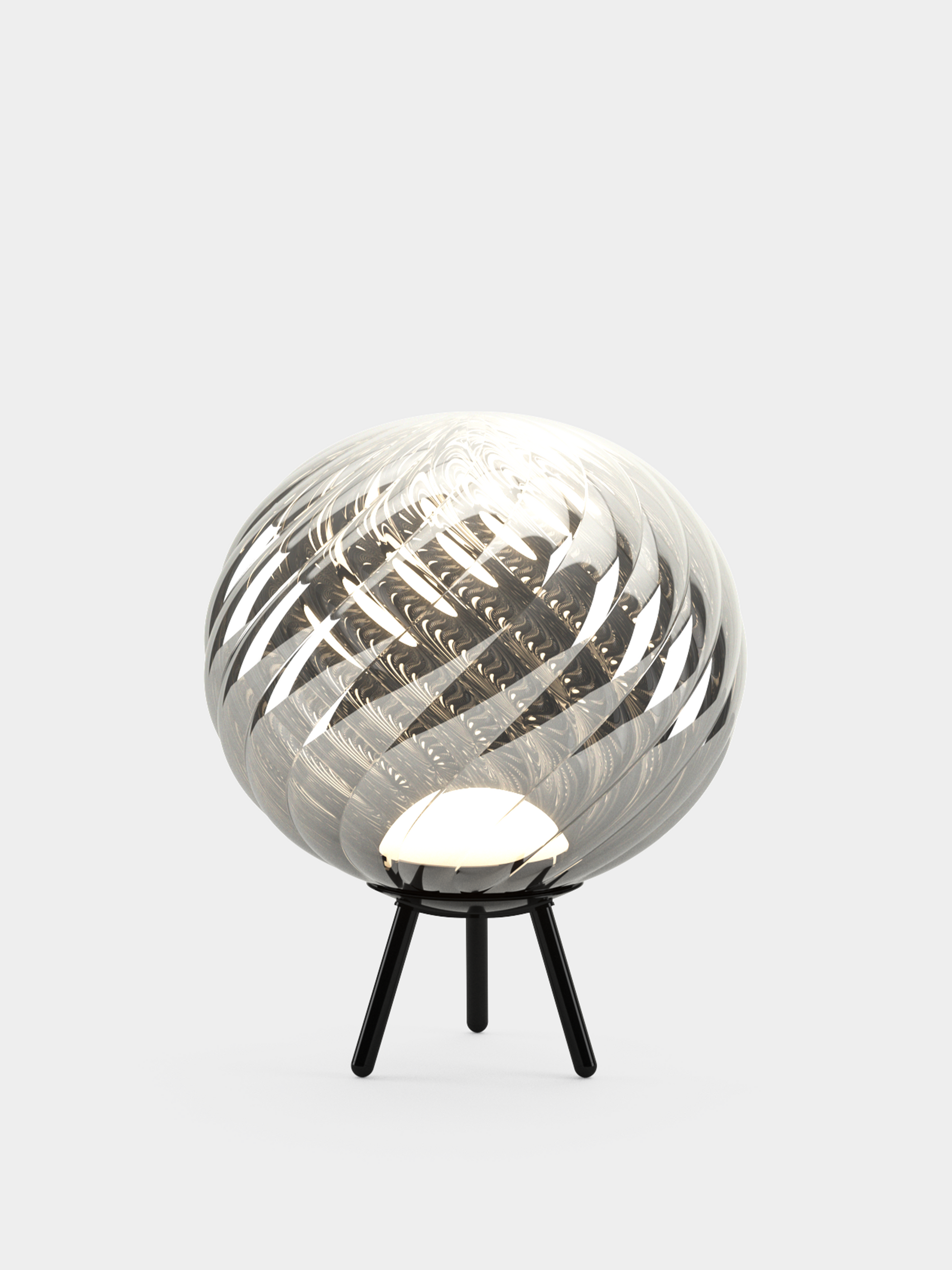 Whirl Portable Floor/Hanging Silver Black LED UN (USA WHSP01CH-PHUN01M1)