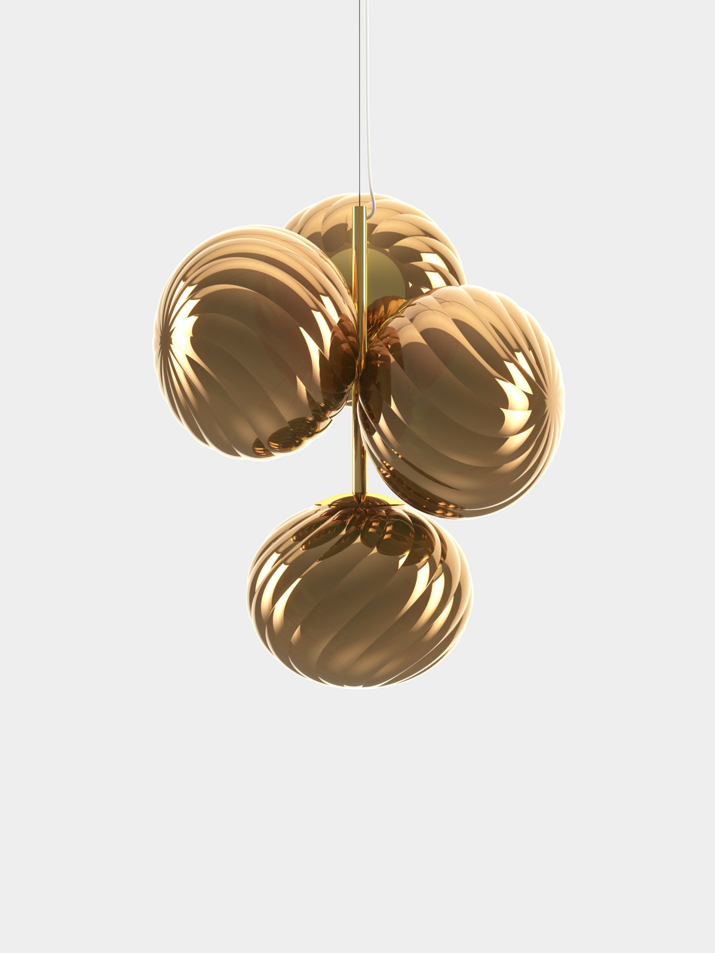Whirl Chandelier Mini Gold LED CB